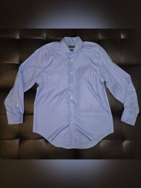 Calvin Klein Slim Fit Light Blue Men's Dress Shirt - 16.5 32/33